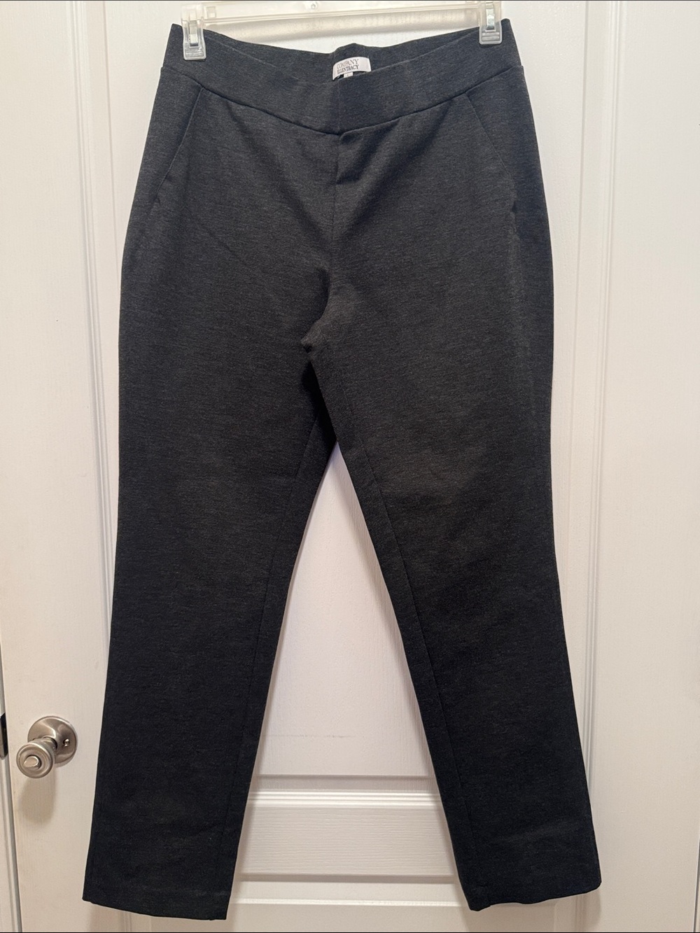 Ellen Tracy Women’s Charcoal Heather Dress Pants - Size L